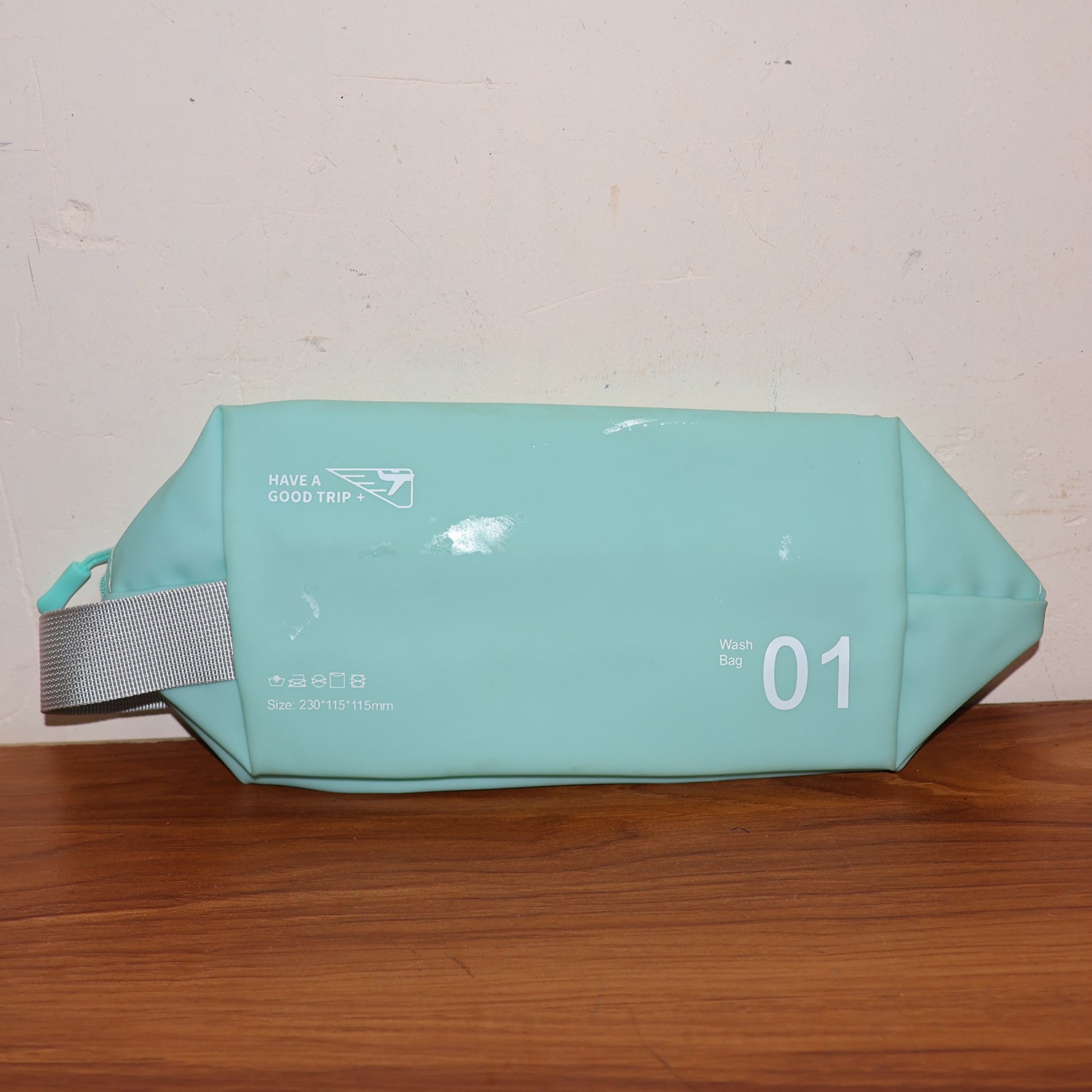 Waterproof Travel Toiletry Wash Bag /  Pouch with Zipper Side Handle - (1 Pc)